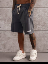 PANTALON SCURT BUMBAC TRAINING GRI "OFF THE SYSTEM"